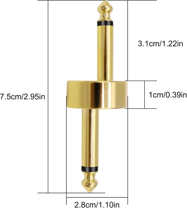 Alt view image 2 of 7 - XMSJSIY Z Type 6.35mm 1/4" Guitar Pedal Coupler- 2PCS