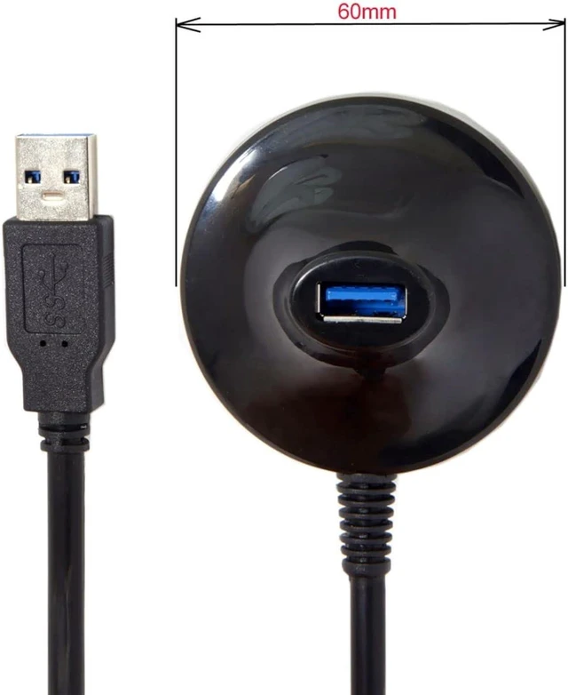 Alt view image 2 of 7 - chenyang USB 3.0 Cable,USB 3.0 Type A Male to Female Desktop Extension Dock Station Docking Cable 0.8m