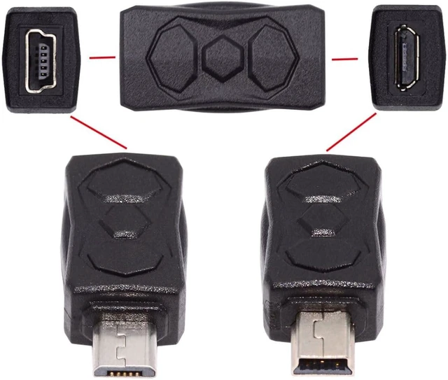 Main image of chenyang USB 2.0 Connector Micro USB to Mini USB 5Pin Data Charge Converter Adapter 3Pcs/Set