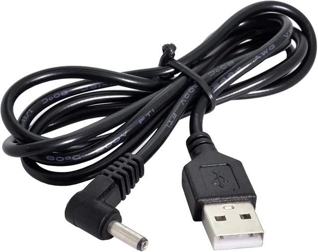 Alt view image 6 of 7 - cablecc USB 2.0 A Type Male to Right Angled 90 Degree 5.5 x 2.5mm DC 5V Power Plug Barrel Connector Charge Cable