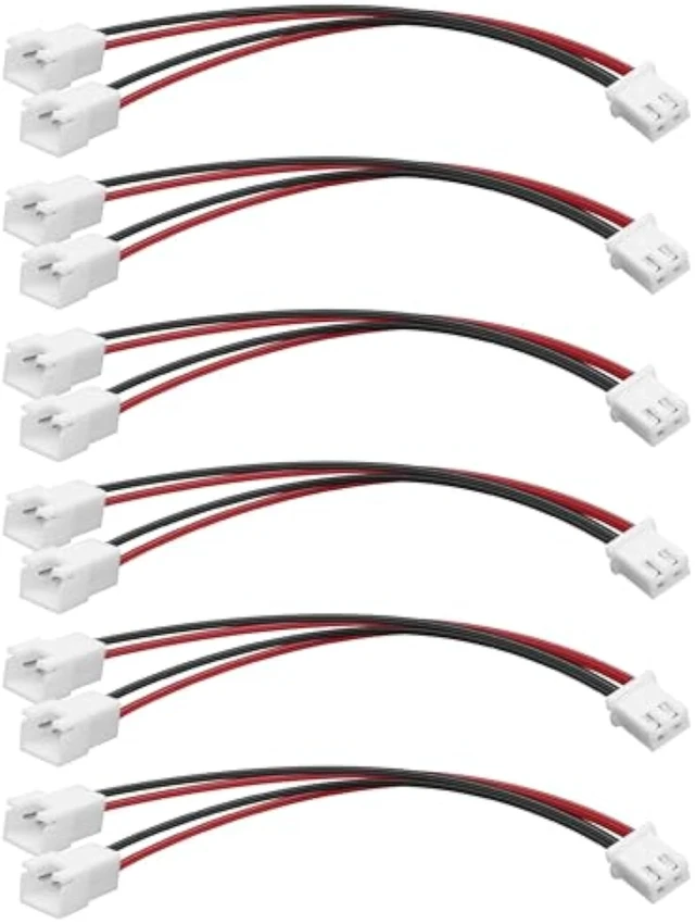 Alt view image 7 of 7 - XMSJSIY XH2.54 1 to 2 Connector Terminal Wire 2-Pin XH2.54 Female -6PCS