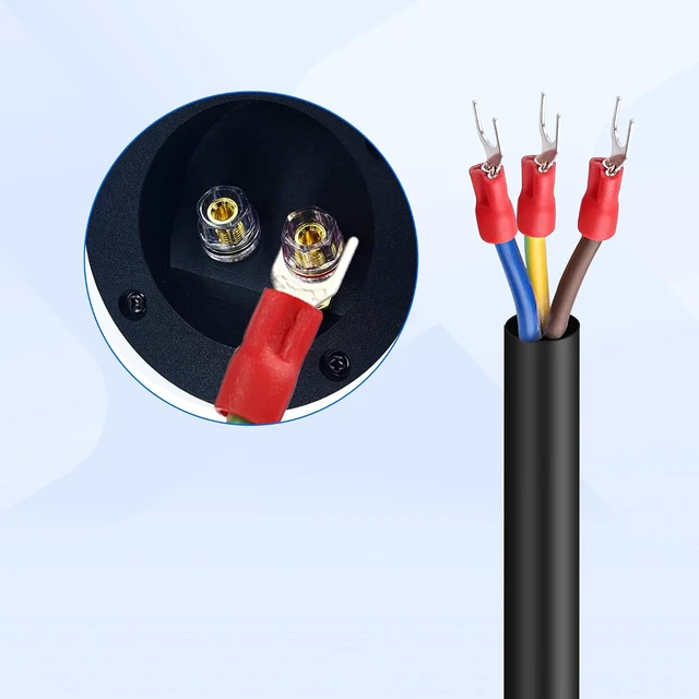 Alt view image 5 of 7 - XMSJSIY PowerCon Input Female PanelMount to Y Spade Plug Cord 20A/250V 3Pin
