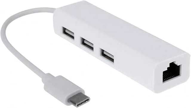 Alt view image 5 of 7 - Chenyang CY USB 3.1 Type C USB-C to Multiple 3 Ports Hub with Ethernet Network LAN Adapter 100Mbps