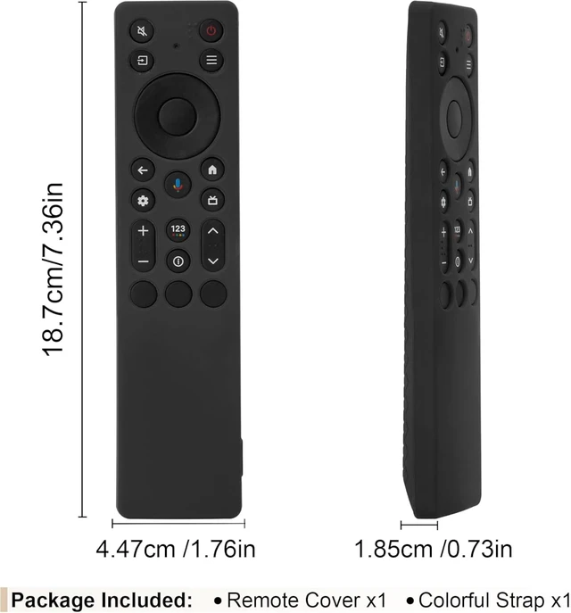 Alt view image 2 of 7 - Protective Silicone Case for TCL RC933A Remote Shockproof Anti-Slip Sleeve