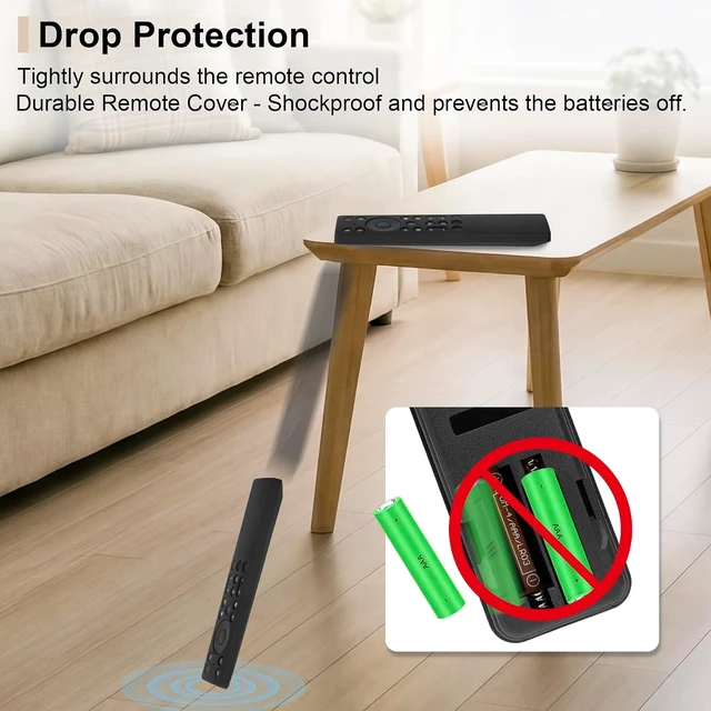 Alt view image 4 of 7 - Protective Silicone Case for TCL RC933A Remote Shockproof Anti-Slip Sleeve