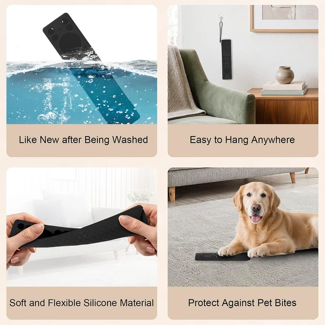 Alt view image 5 of 7 - Protective Silicone Case for TCL RC933A Remote Shockproof Anti-Slip Sleeve