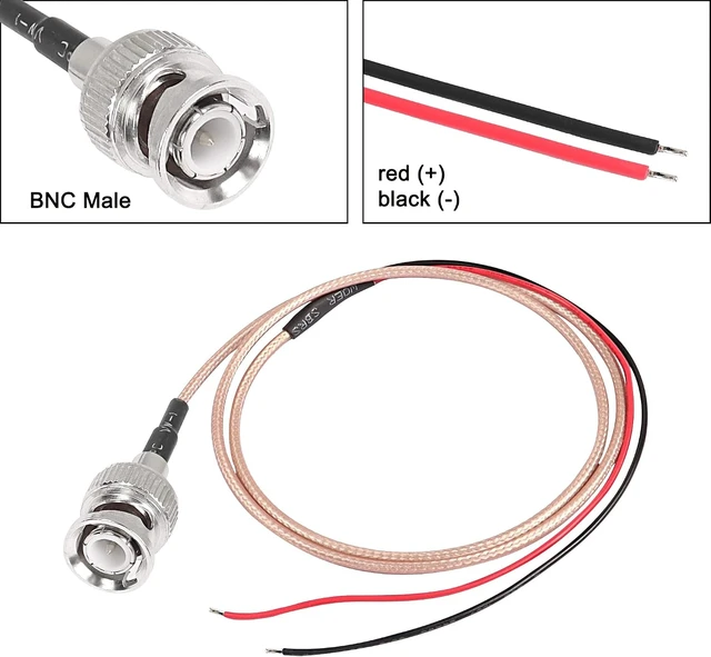 Alt view image 4 of 7 - XMSJSIY BNC Male Pigtail Cable Bare Wire RG316 Coaxial Coax Antenna-2PCS