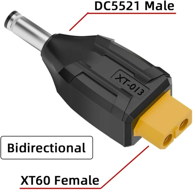 Alt view image 2 of 7 - cablecc Adapter XT60 Female SC100 Protocol to DC 5.5x2.1mm Male Fast Charging Adapter for RC Lipo Battery Quadcopter Multicopter Aeromodelling