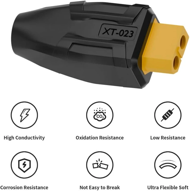 Alt view image 5 of 7 - cablecc Adapter XT60 Female SC100 Protocol to DC 5.5x2.5mm Female Fast Charging Adapter for RC Lipo Battery Quadcopter Multicopter Aeromodelling