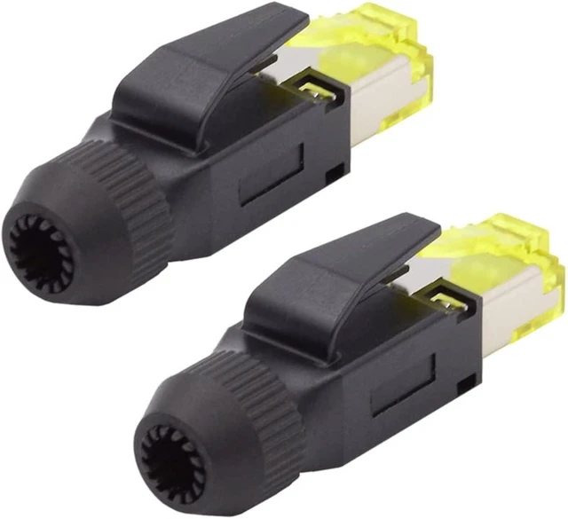 Main image of cablecc 2pcs/lot STP UTP Shield Cat6 RJ45 8P8C Plug Assembly Crimp Type for Industrial Network Ethernet Patch Cord