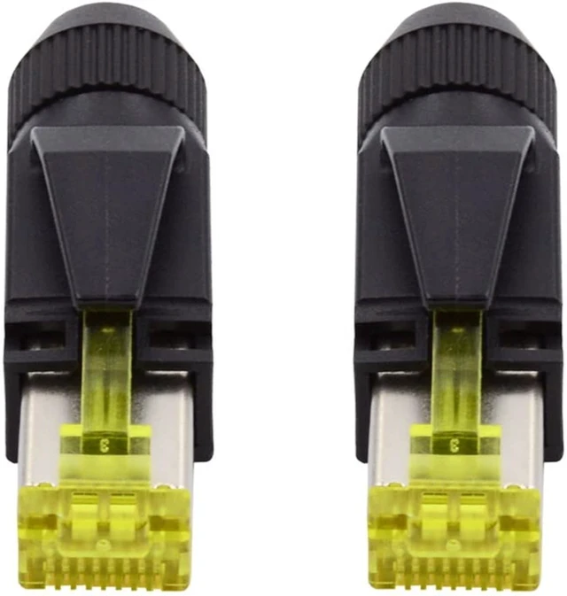 Alt view image 7 of 7 - cablecc 2pcs/lot STP UTP Shield Cat6 RJ45 8P8C Plug Assembly Crimp Type for Industrial Network Ethernet Patch Cord