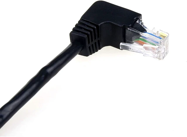 Alt view image 4 of 7 - chenyang CY Down Angled 90 Degree 8P8C FTP STP UTP Cat 5e Male to Female LAN Ethernet Network Extension Cable 50cm