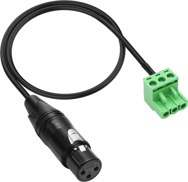 Main image of XMSJSIY XLR to 3-pin Phoenix Cable XLR 3P Female to PHX3M NBKF/2EDG-5.08