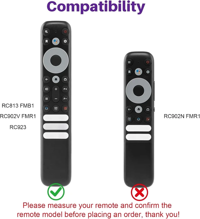 Alt view image 2 of 7 - Luminous Slicone Cover for TCL RC813 FMB1/RC923 FMB3 Smart TV Remote