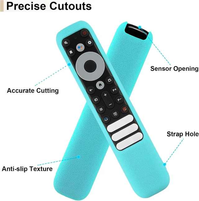 Alt view image 4 of 7 - Luminous Slicone Cover for TCL RC813 FMB1/RC923 FMB3 Smart TV Remote