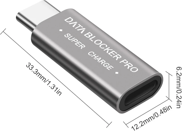 Alt view image 2 of 7 - XMSJSIY USB Type-C Data Blocker USB-C to C Mobile Phone Safe Fast Charging