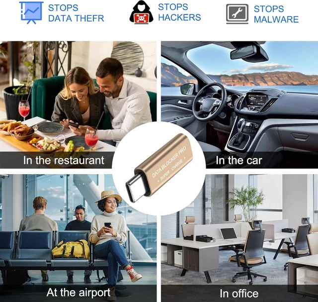 Alt view image 6 of 7 - XMSJSIY USB Type-C Data Blocker USB-C to C Mobile Phone Safe Fast Charging