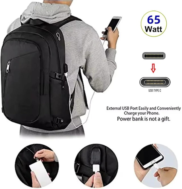 Alt view image 3 of 7 - cablecc 65W USB-C Type-C Extension Cable Male to Female for Backpack Charging Practical Convenient Outdoor Travel Camping External
