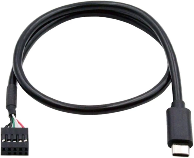 Main image of chenyang USB 2.0 Front Panel Header 9/10Pin to USB C Male Mainboard Header Port Data Extension Cable Adapter 0.5M