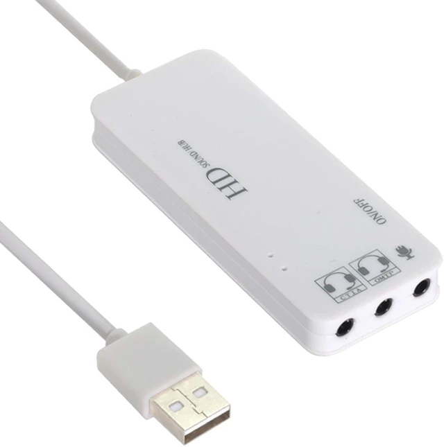 Alt view image 5 of 7 - Cablecc USB2.0 to 3 Ports HUB & Audio 3.5mm Microphone CTIA OMTP for Laptop Computer