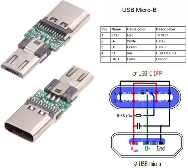 Alt view image 4 of 7 - chenyang 5 Pack Micro USB OTG Adapter Micro USB Male to USB C Female Mini Size Connector Adapter