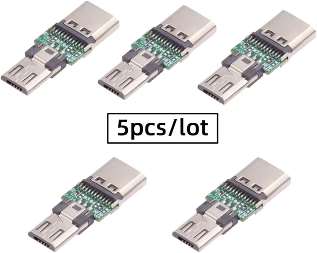 Alt view image 6 of 7 - chenyang 5 Pack Micro USB OTG Adapter Micro USB Male to USB C Female Mini Size Connector Adapter