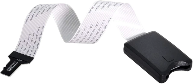 Alt view image 5 of 7 - cablecc Micro-SD TF Memory Card Kit Male to SD Female Extension Soft Flat FPC Cable Extender 25cm