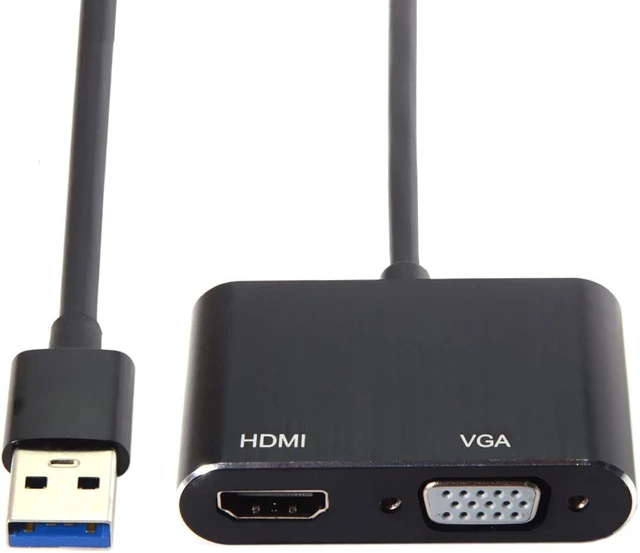 Alt view image 3 of 7 - chenyang USB 3.0 2.0 to HDMI VGA HDTV Adapter Cable External Graphics Card for Windows Laptop