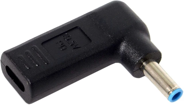 Alt view image 6 of 7 - cablecc USB 3.1 Type C USB-C to DC 20V 3.0x1.1mm Adapter PD Emulator Trigger 90 Degree Angled