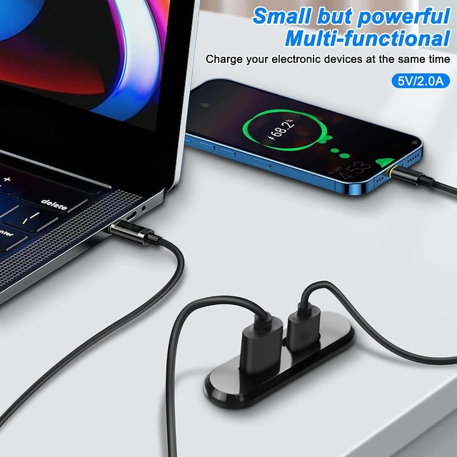 Alt view image 6 of 7 - XMSJSIY USB USB C Desk Power Grommet Outlet 5V/2A USB/Type-C Embedded