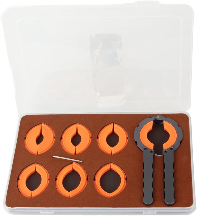 Alt view image 7 of 7 - LICAEVEY Watch Bezel Remover Opener Set, Alloy Ring Removal Tool with 12 Bezel, Watch Repair Kit for Watchmakers Amateurs, 6.5in Handle for Scale Ring Protective Cover Glass