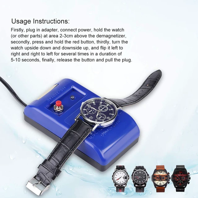 Alt view image 5 of 7 - LICAEVEY Demagnetizer Watch Repair Tool, Mechanical Watch Demagnetizer 110/220V, Professional Demagnetizing Device for Watchmakers, Compact Instrument for Movement Maintenance