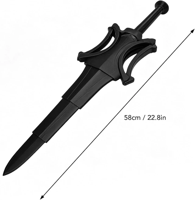 Alt view image 5 of 6 - LICAEVEY 3D Printed Cosplay Sword, PLA Retractable Role Playing Sword with Scabbard, Movie Prop for Halloween Costume Cosplay, Collectible Anime for Fan Collection