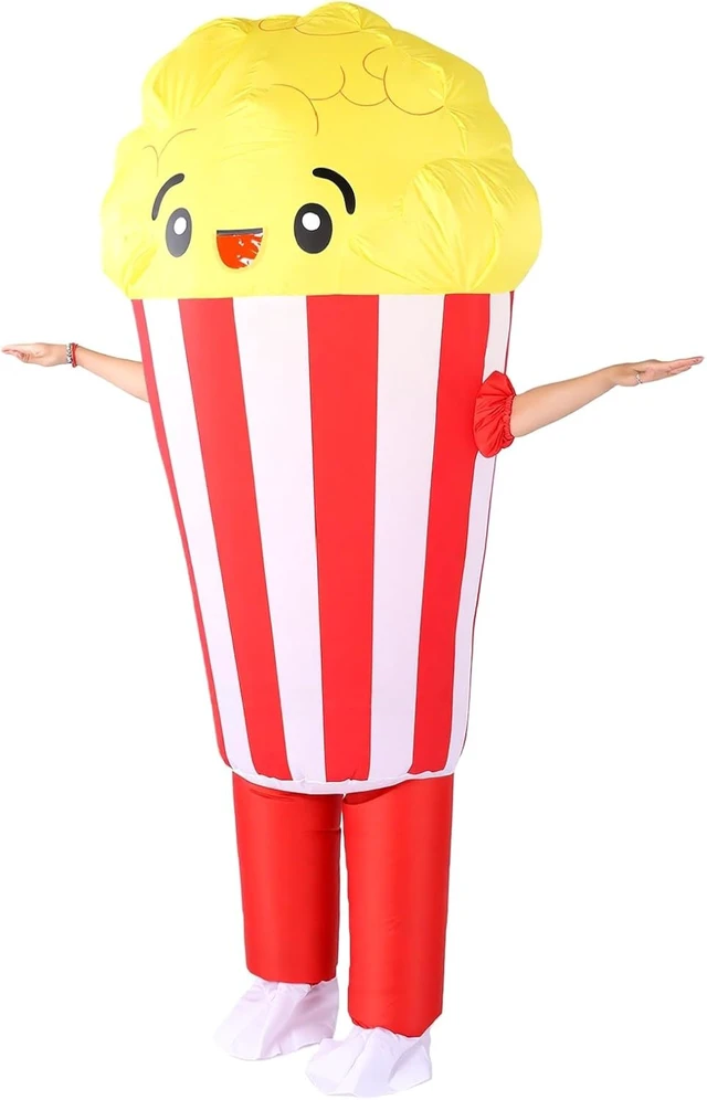Alt view image 4 of 7 - LICAEVEY Popcorn Inflatable Costume with Fan