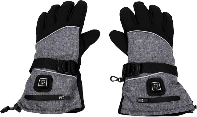 Main image of LICAEVEY Rechargeable Heated Gloves 5000mAh Battery, 3 Heat Levels Touchscreen, Water Proof Electric Gloves for Men Women Skiing Hiking Camping Winter Work, Unisex Thermal Cold Weather