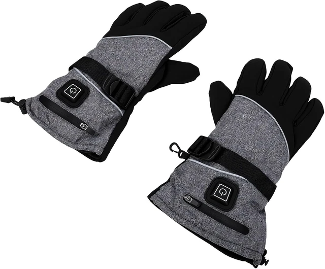 Alt view image 3 of 7 - LICAEVEY Rechargeable Heated Gloves 5000mAh Battery, 3 Heat Levels Touchscreen, Water Proof Electric Gloves for Men Women Skiing Hiking Camping Winter Work, Unisex Thermal Cold Weather