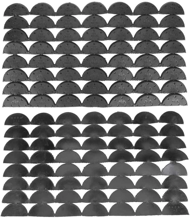 Alt view image 7 of 7 - LICAEVEY Shoe Repairing Accessories, Heel Repair Pads with Wear Rubber Heel Savers for Heels, Anti Slip Toe Plates for Men Women, 56 Pcs Cuttable Taps for Boots Sneakers Flats