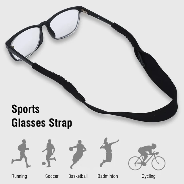 Alt view image 5 of 7 - LICAEVEY 5pcs Sports Glasses Elastic Neck Strap Retainer Cord Chain Holder Lanyard Eyeglasses