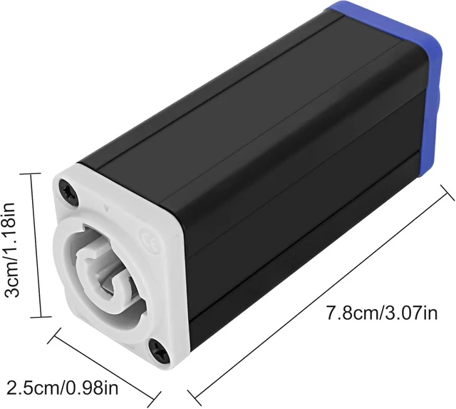 Alt view image 2 of 7 - XMSJSIY Powercon Input to Powercon Output Connector 3 Pin 20A 250V -2 Pcs