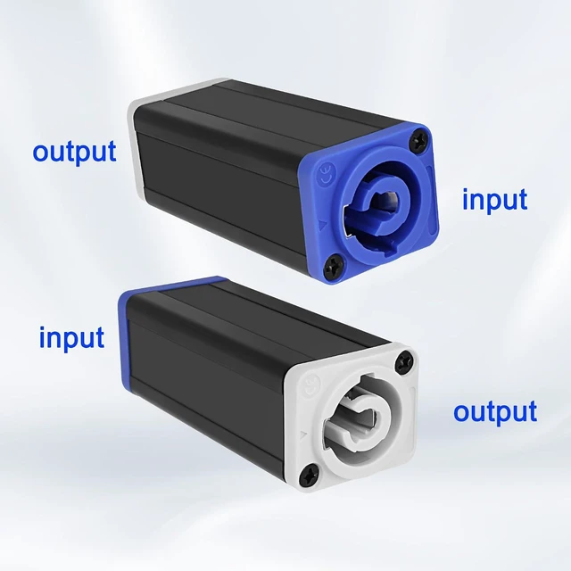 Alt view image 4 of 7 - XMSJSIY Powercon Input to Powercon Output Connector 3 Pin 20A 250V -2 Pcs