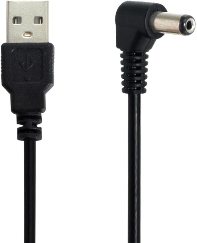 Alt view image 3 of 7 - chenyang USB 2.0 Type A Male to Right Angled 90 Degree 5.5 x 2.1mm DC 5V Power Plug Barrel Connector Charge Cable 100cm