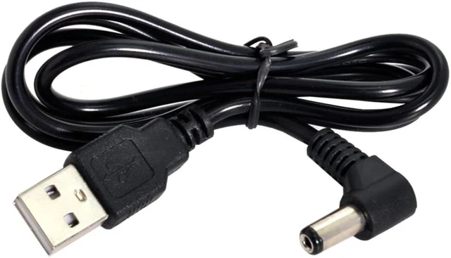 Alt view image 4 of 7 - chenyang USB 2.0 Type A Male to Right Angled 90 Degree 5.5 x 2.1mm DC 5V Power Plug Barrel Connector Charge Cable 100cm