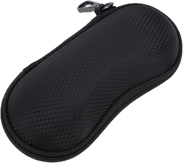 Alt view image 3 of 7 - LICAEVEY Hard Shell Glasses Case with Hook, Shock Proof Travel Eyeglasses Case for Men Women, Portable Zipper Sunglasses for Outdoor Sports Hiking, Slim EVA Eye Glasses