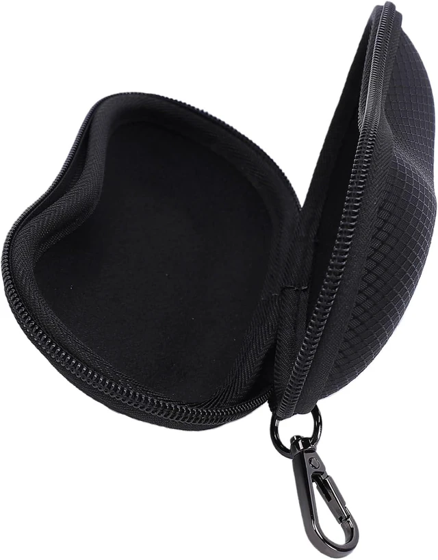 Alt view image 7 of 7 - LICAEVEY Hard Shell Glasses Case with Hook, Shock Proof Travel Eyeglasses Case for Men Women, Portable Zipper Sunglasses for Outdoor Sports Hiking, Slim EVA Eye Glasses