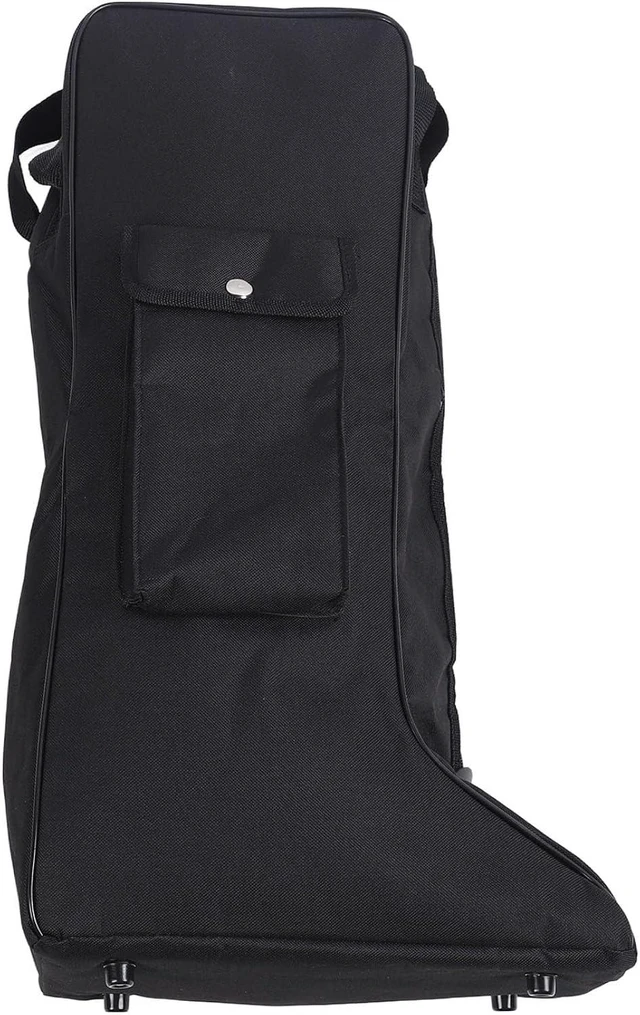 Main image of LICAEVEY Ox Cloth & Leather Boot Bag with Sturdy Handle, Portable Storage for Cowboy & Snow Boots, Zippered