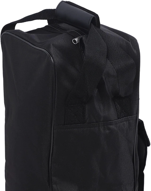 Alt view image 7 of 7 - LICAEVEY Ox Cloth & Leather Boot Bag with Sturdy Handle, Portable Storage for Cowboy & Snow Boots, Zippered