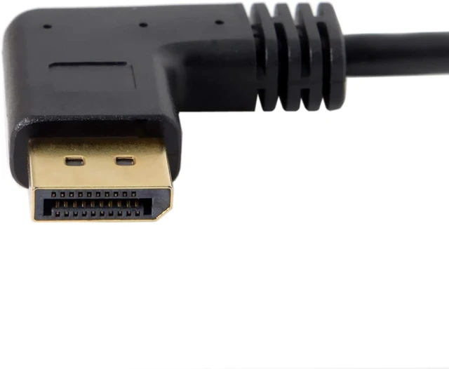 Alt view image 5 of 7 - chenyang 4K DP 1.2 Extension Cable DisplayPort Male to Female 90 Degree Left Angled Extension Cable 4K 60hz