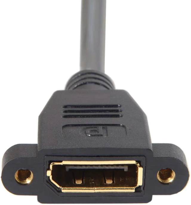 Alt view image 7 of 7 - chenyang 4K DP 1.2 Extension Cable DisplayPort Male to Female 90 Degree Left Angled Extension Cable 4K 60hz