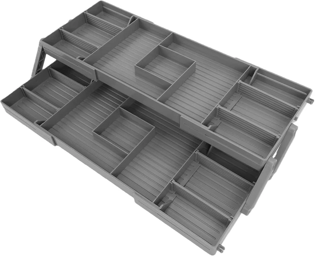 Main image of LICAEVEY 2 Tier Jewelry Drawer Organizer Foldable Expandable