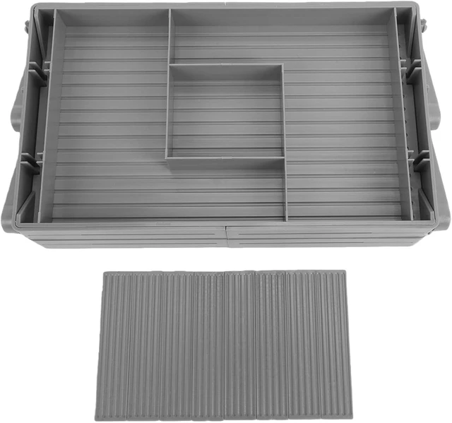Alt view image 6 of 7 - LICAEVEY 2 Tier Jewelry Drawer Organizer Foldable Expandable